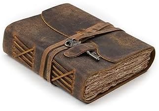 Leather bound Journal For Women Men – Vintage Key Closure