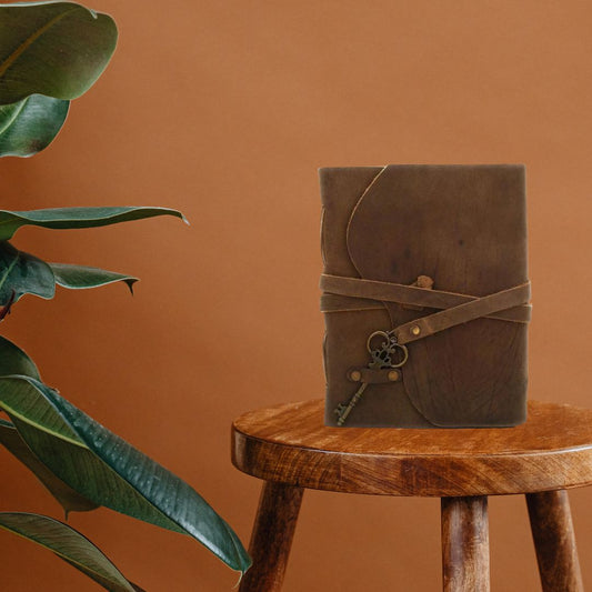 Leather Vintage Journal Retro Travel Diary an Exclusive Handmade Paper