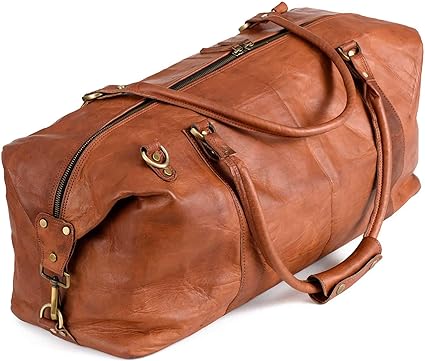 Vintage Leather Duffle Bag München for Travel or the Gym