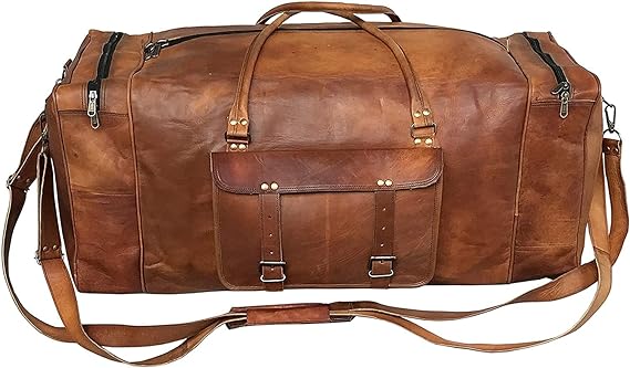 Pure Leather Duffle Bag | Full Grain Leather |