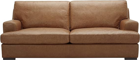 Genuine Leather Down Filled Oversized Sofa Couch