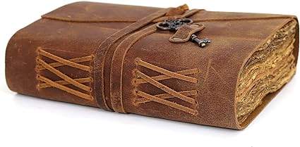 Leather Journal, Leather Notebook, 240 Pages Deckle Edge Paper