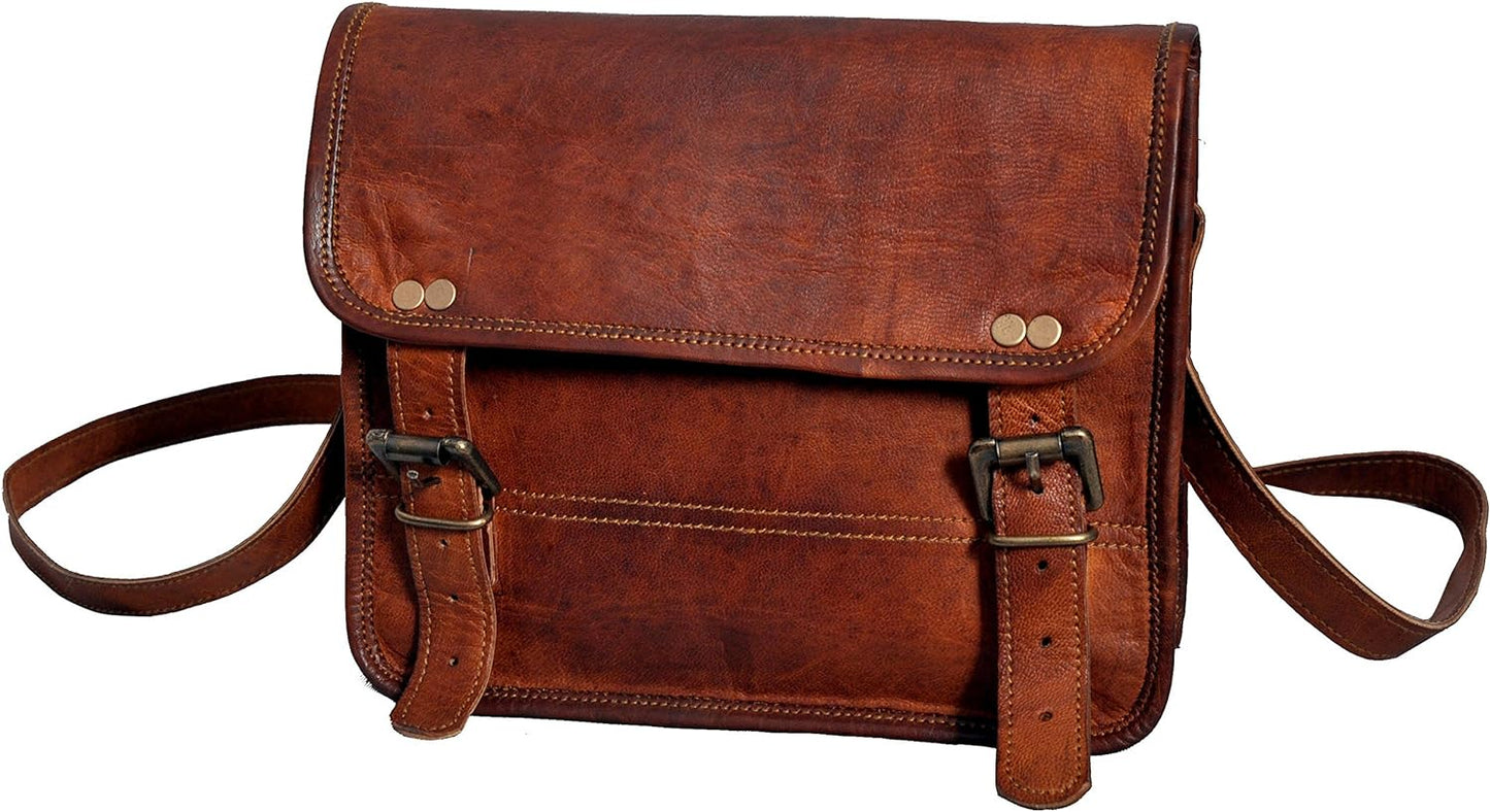 Leather Messenger Bag vintage  Crossbody Bags for Men