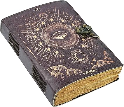 Galaxy with Eye Vintage Leather Journal for Men & Women