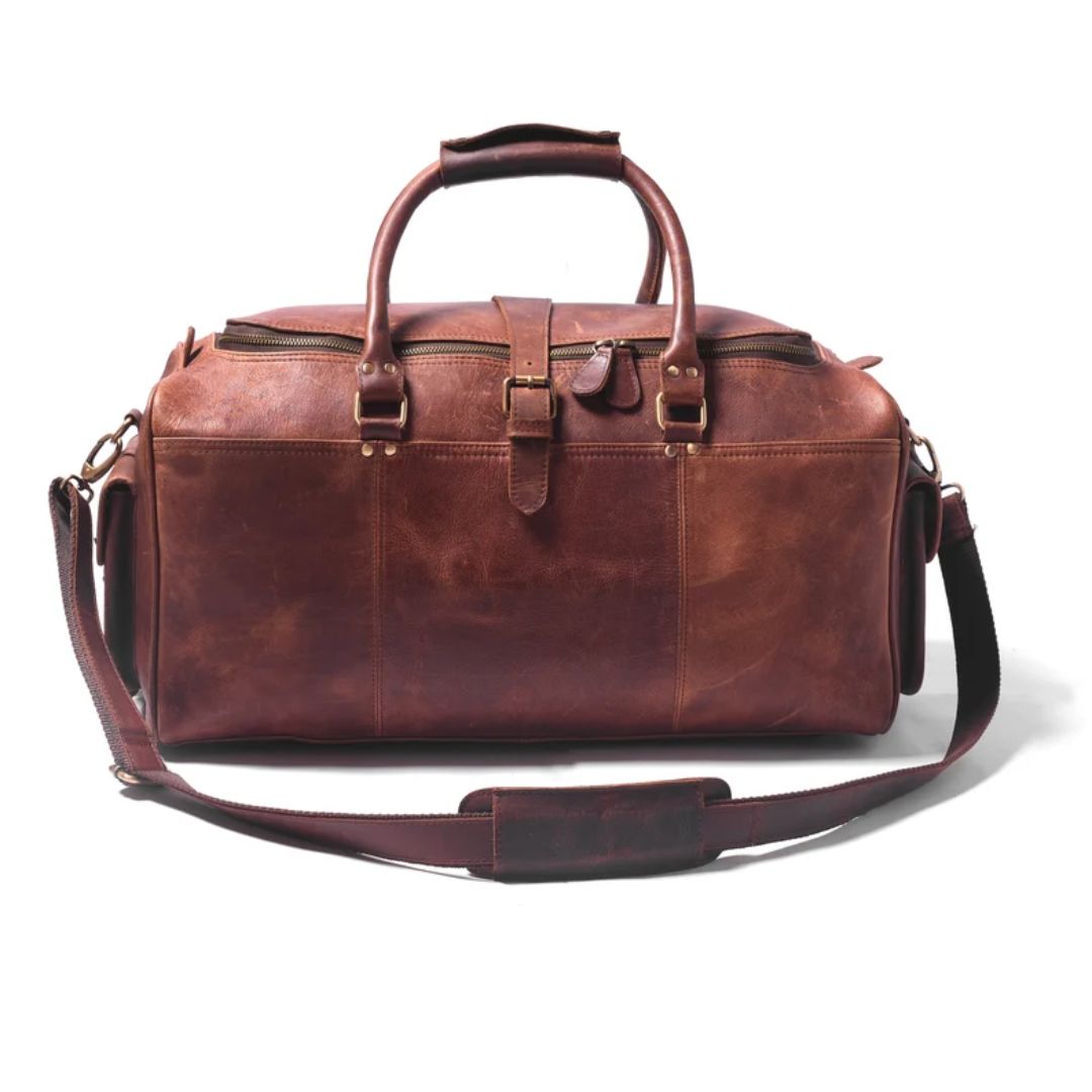 Full Grain Leather Duffle Bag|Personalised Gifts For Him