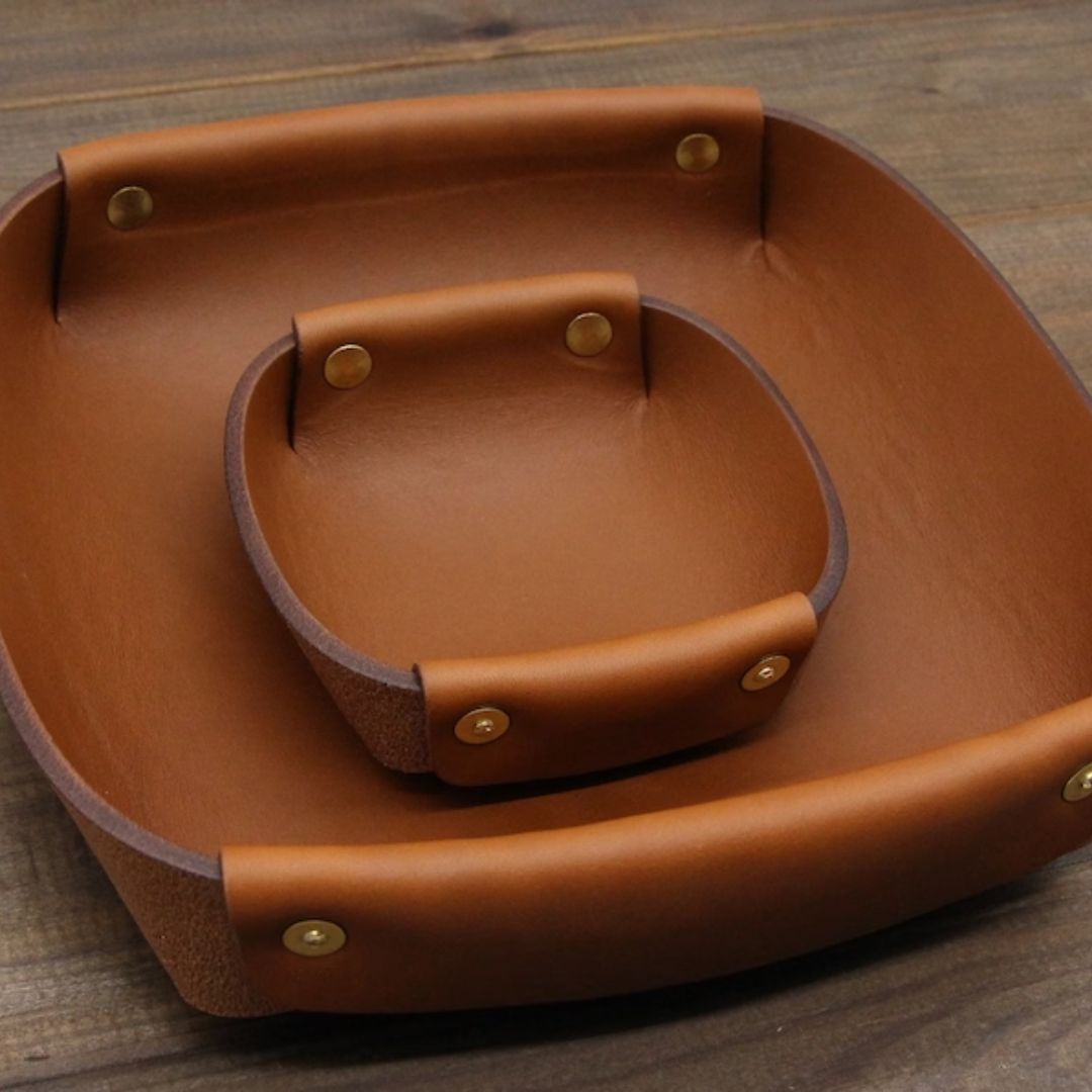Genuine Leather Valet Tray Personalized Custom Leather valet tray