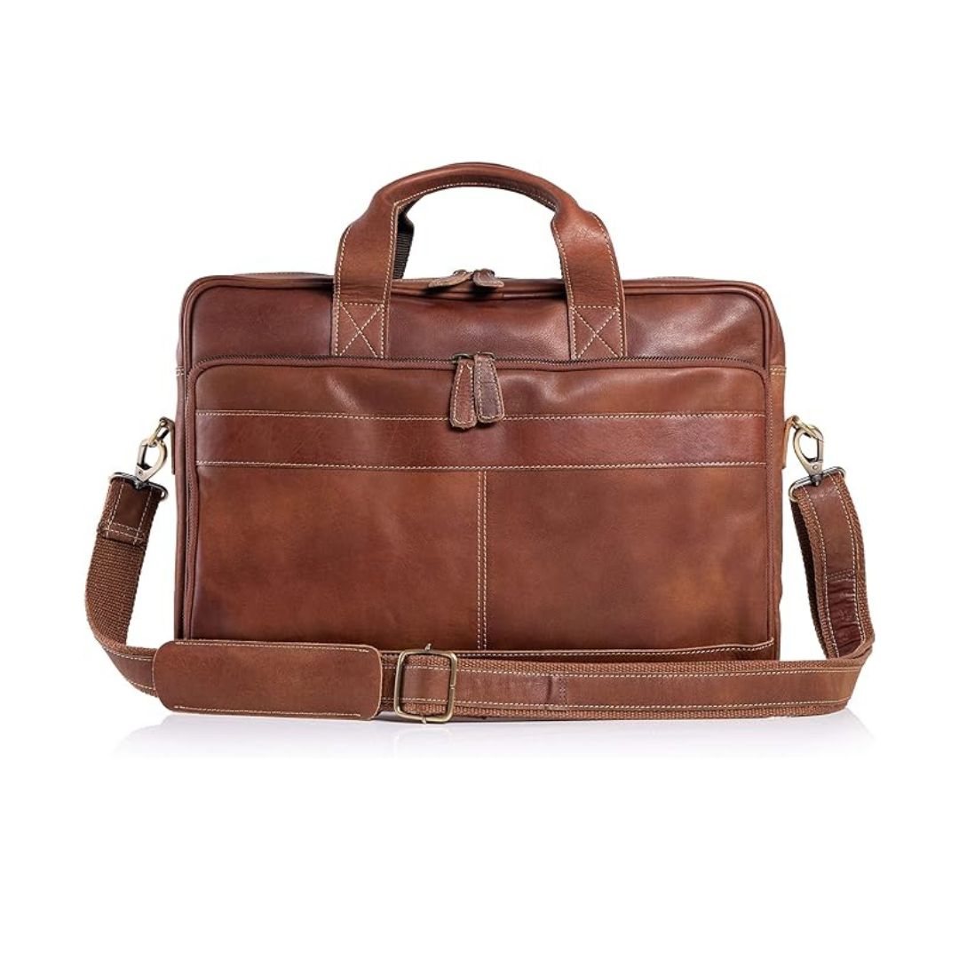 Leather briefcases Laptop Messenger Bags for Men and Women