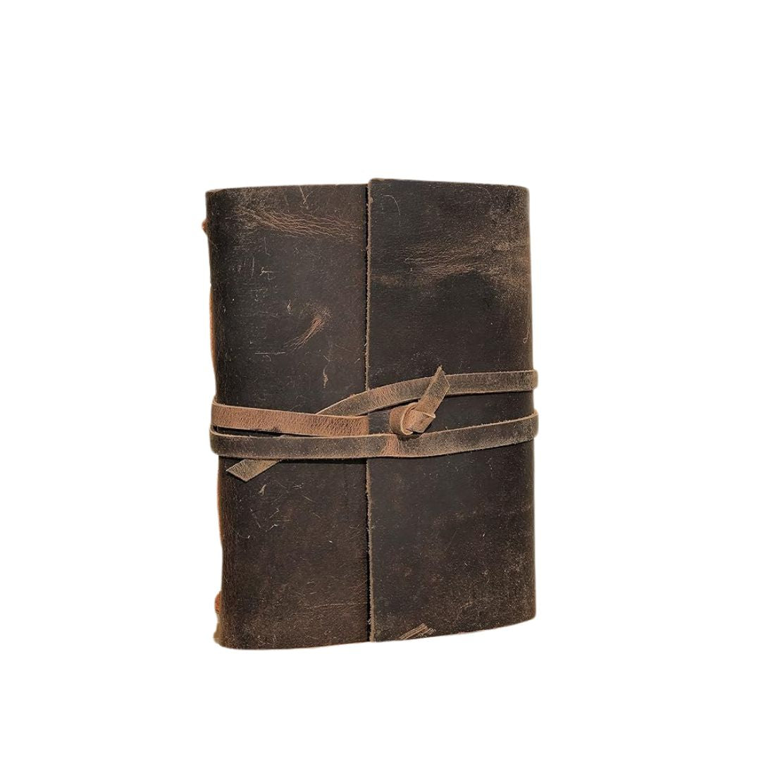 Leather Journal Writing Notebook - Genuine Leather Bound Daily Notepad