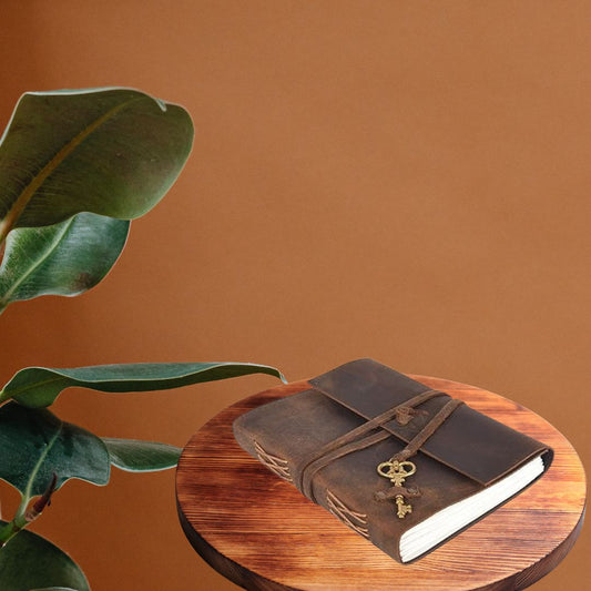 Leather Journal Travel Diary, Vintage Notebook for Men & Women