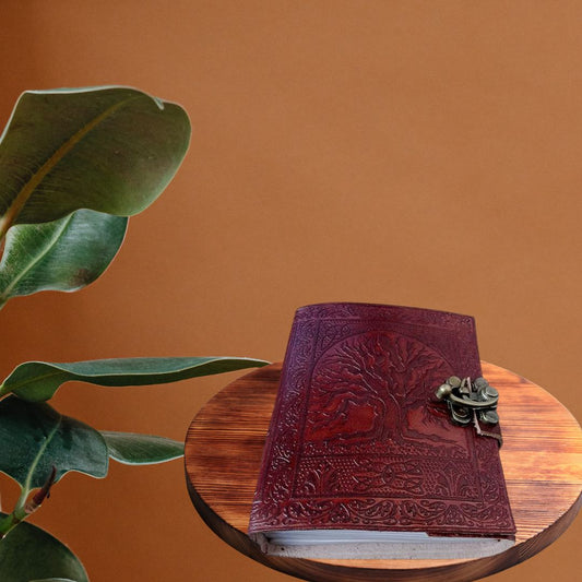 Tree of Life Leather Journal With C-Lock