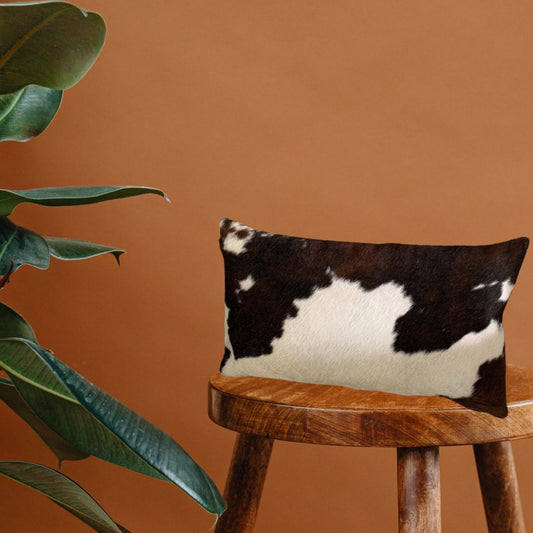 Tricolor Cowhide Pillow Cover / Natural Cowhide Pillow Cover