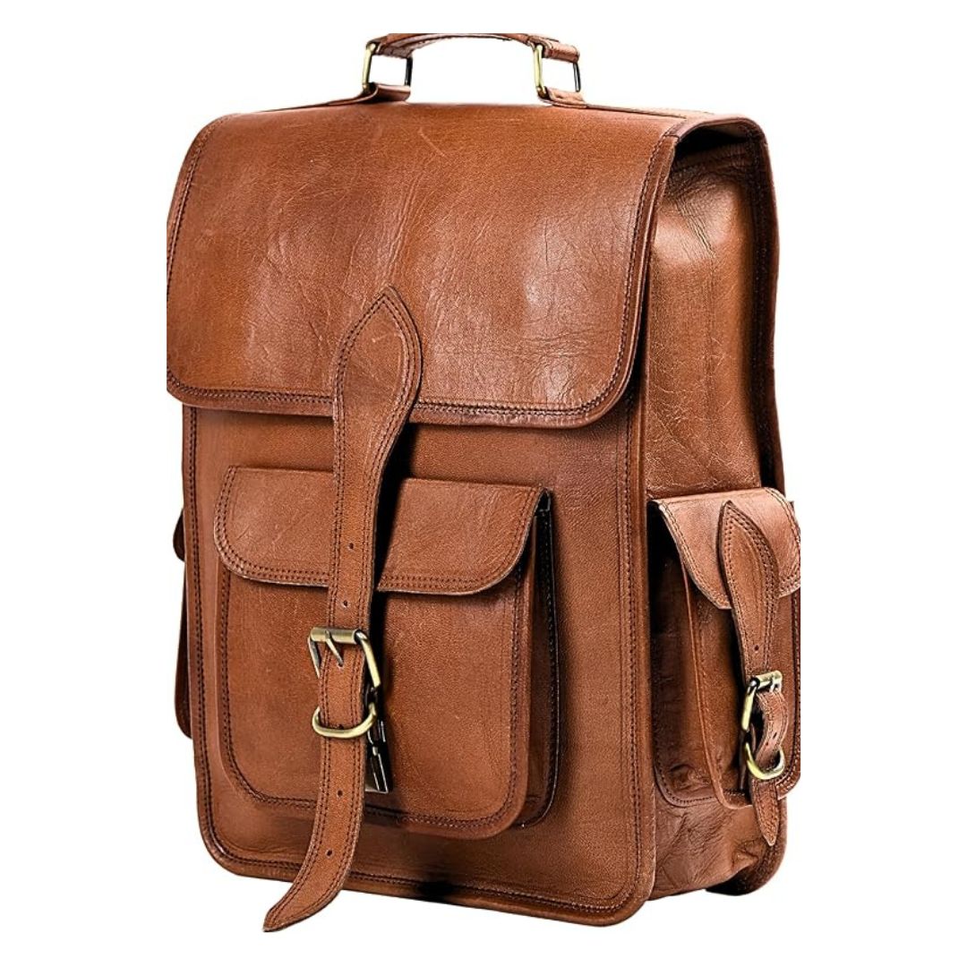 Real Leather Backpack for Men & Women