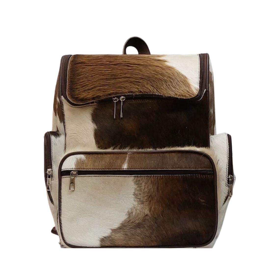 Tricolor Hair On Cow Skin Cow Hide Back Pack