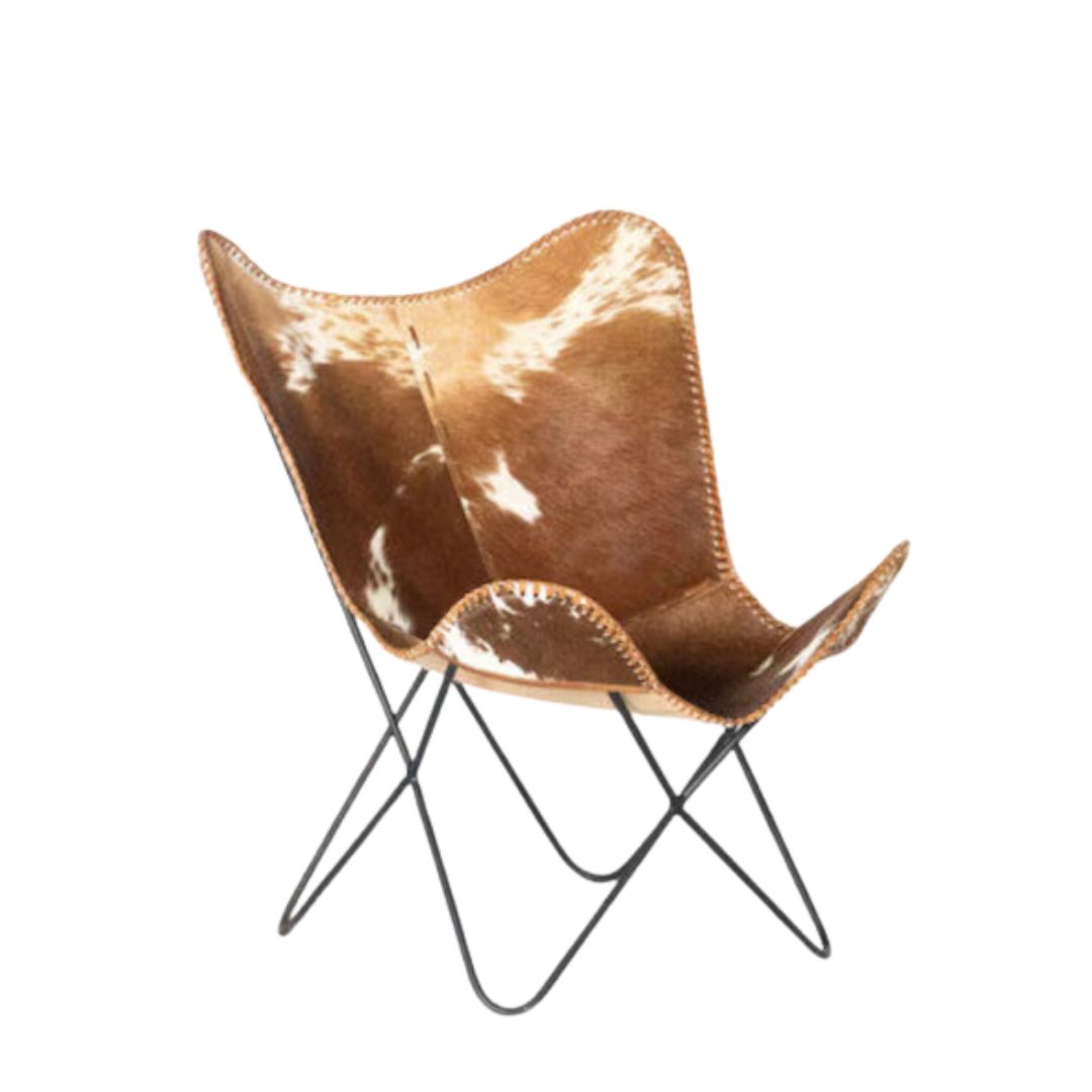 Leather Butterfly Chair - Comfortable Dining Room Chair