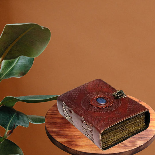Handmade Leather Journal with lock
