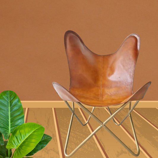 Leather Living Room Chairs-Butterfly Chair